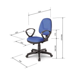 Ghế xoay nỉ GX02A