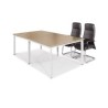 Bàn làm việc chân oval sắt BCO24