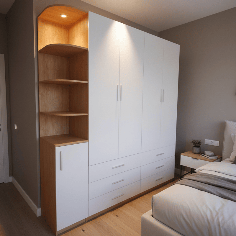 Tủ quần áo TA19-Tủ quần áo cánh mở, Tủ quần áo