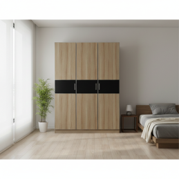 Tủ áo 3 cánh mở 1m4 TA140-005-Tủ quần áo cánh mở, Tủ quần áo