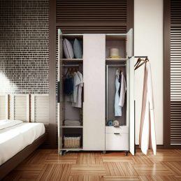 Tủ quần áo gỗ TA03-Tủ quần áo cánh mở, Tủ quần áo