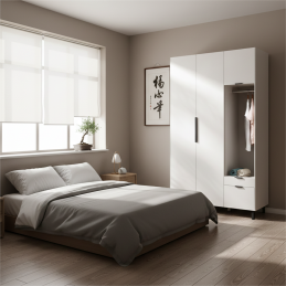 Tủ quần áo gỗ TA03-Tủ quần áo cánh mở, Tủ quần áo