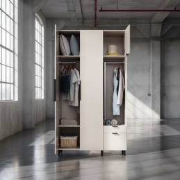 Tủ quần áo gỗ TA03-Tủ quần áo cánh mở, Tủ quần áo