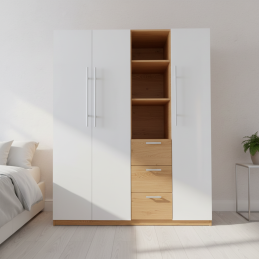 Tủ quần áo gỗ TA10-Tủ quần áo cánh mở, Tủ quần áo