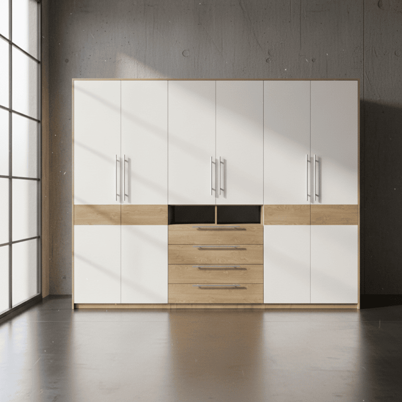 Tủ quần áo TA08-Tủ quần áo cánh mở, Tủ quần áo