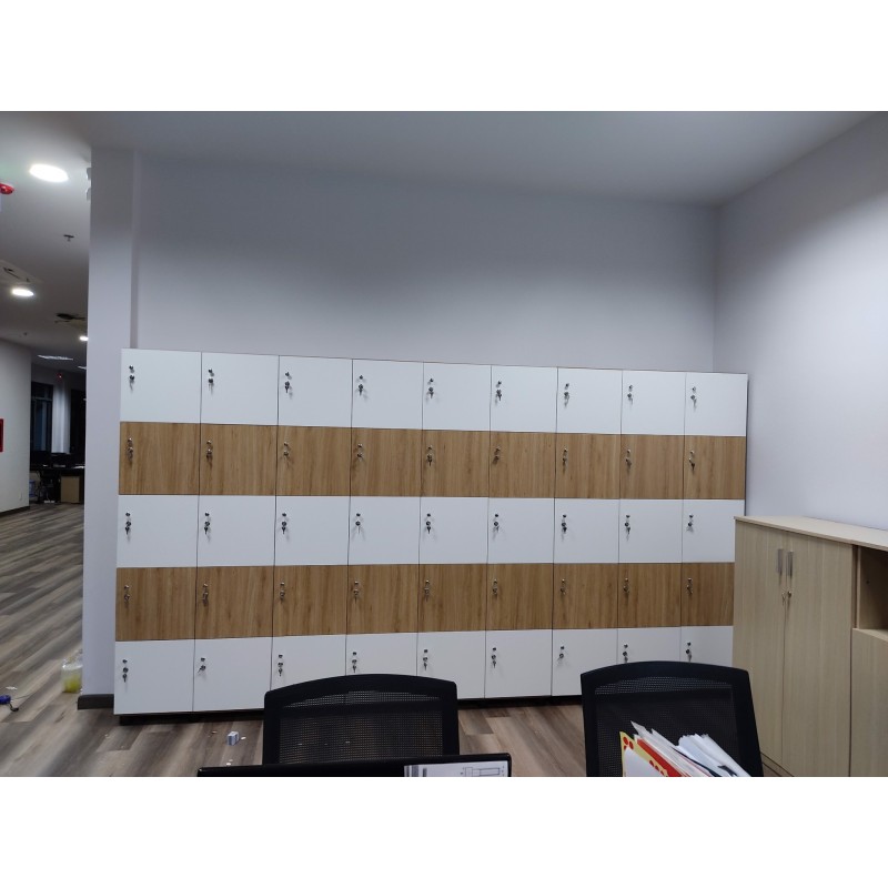 Tủ locker gỗ 45 ngăn cánh mở LK16