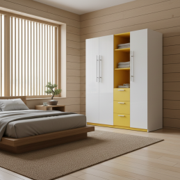 Tủ quần áo gỗ TA10-Tủ quần áo cánh mở, Tủ quần áo