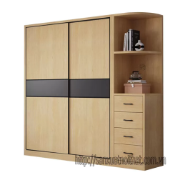 Tủ quần áo DH202 cánh trượt, thiết kế hiện đại của DOHOME