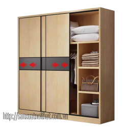 Tủ quần áo DH202 cánh trượt, thiết kế hiện đại của DOHOME