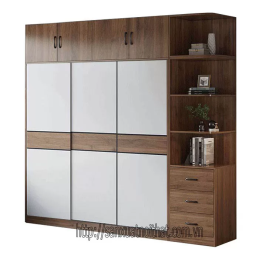 Tủ quần áo DH210 cánh lùa, thiết kế hiện đại của DOHOME