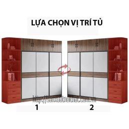 Tủ quần áo DH210 cánh lùa, thiết kế hiện đại của DOHOME