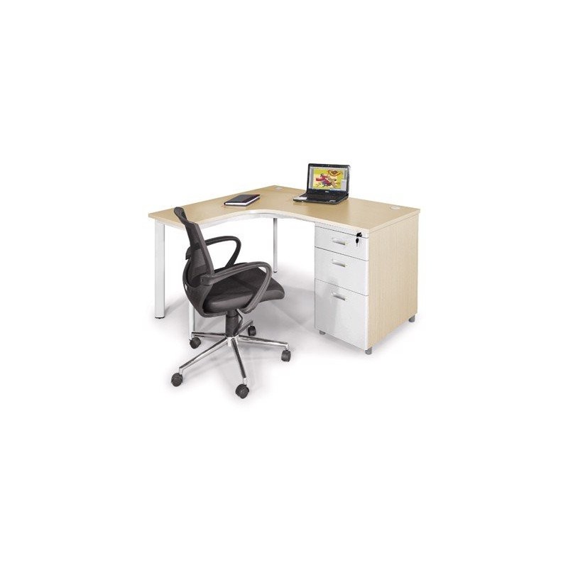 Bàn làm việc lượn chân sắt BLT(P)14H5-CO