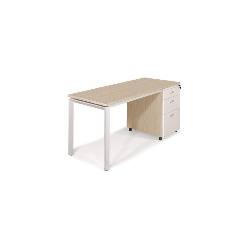 Bàn làm việc chân sắt hộc liền 1906B14-H5